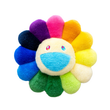 画像をギャラリービューアに読み込む, Flower Cushion Rainbow & White