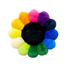 画像をギャラリービューアに読み込む, Flower Cushion Rainbow & Black