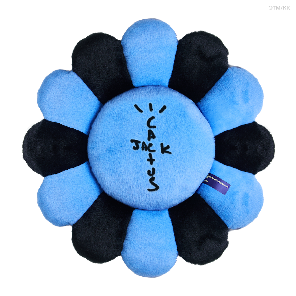 CJ × TAKASHI MURAKAMI FLOWER PILLOW (BLUE) - 2m – Kaikai Kiki CJ × TAKASHI MURAKAMI FLOWER PILLOW (BLUE) - 2m – Kaikai Kiki