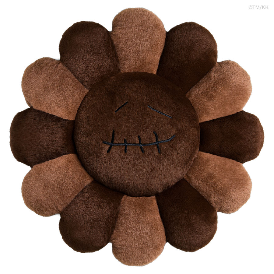 CJ x TAKASHI MURAKAMI FLOWER PILLOW (BROWN) - 2m