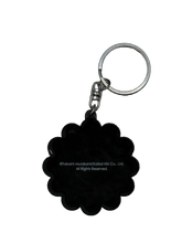 画像をギャラリービューアに読み込む, Coffee Zingaro Flower Rubber Keyring / Coffee Brown
