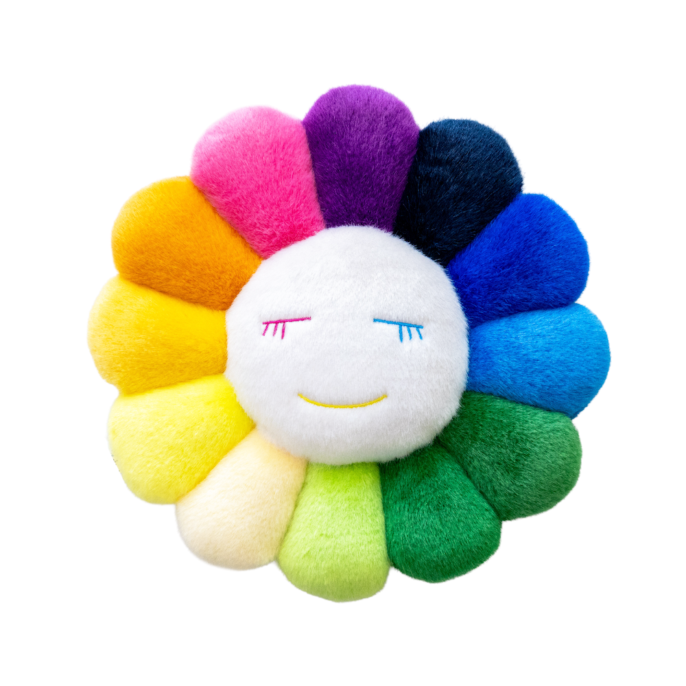 Flower Cushion Rainbow & White & Yellow – Kaikai Kiki Official Store