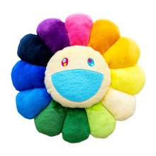 画像をギャラリービューアに読み込む, Flower Cushion Rainbow &amp; White
