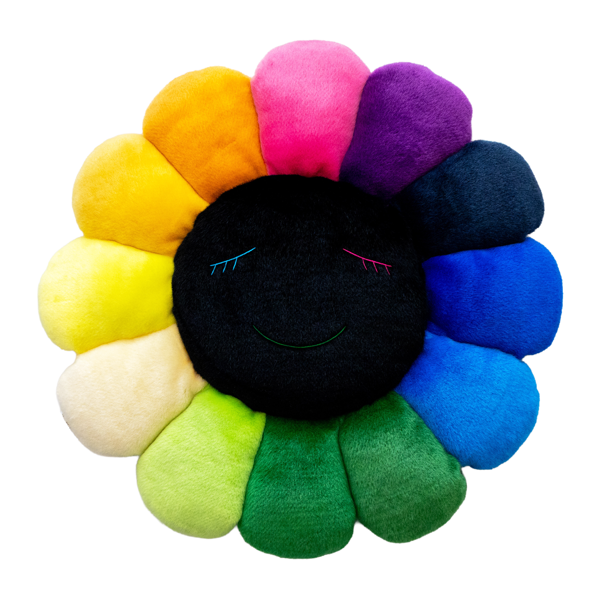 Flower Cushion Rainbow & Black – Kaikai Kiki Official Store