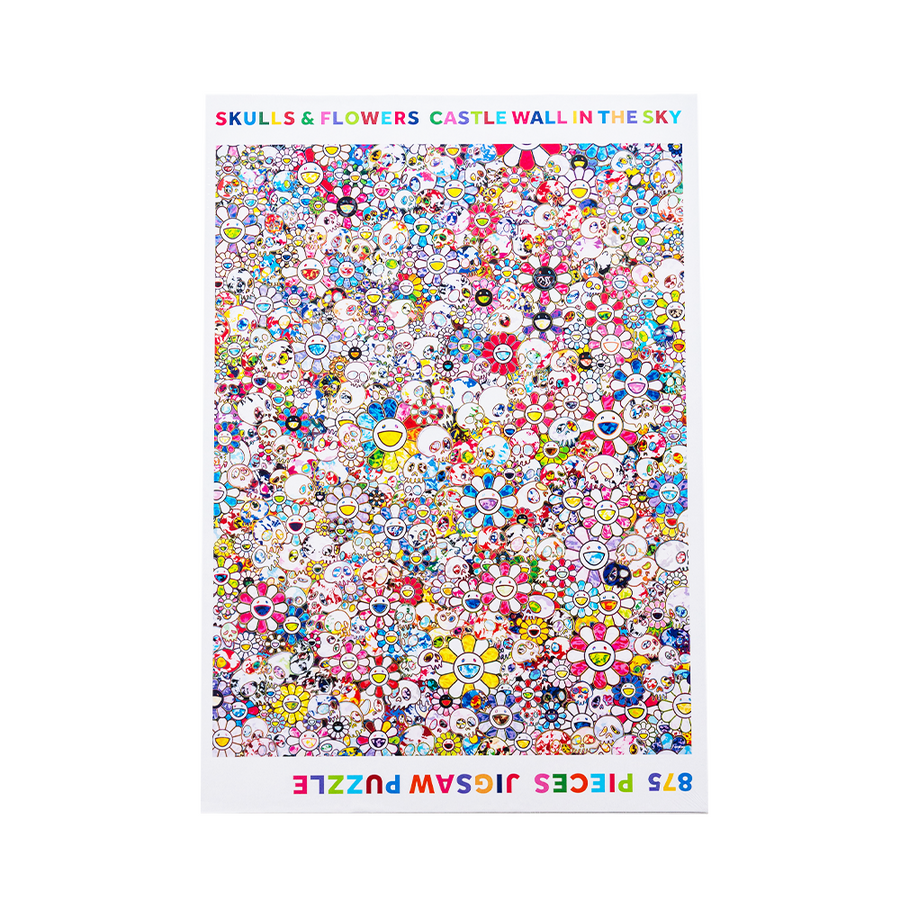 Jigsaw Puzzle / SKULLS & FLOWERS CASTLE WALL IN THE SKY