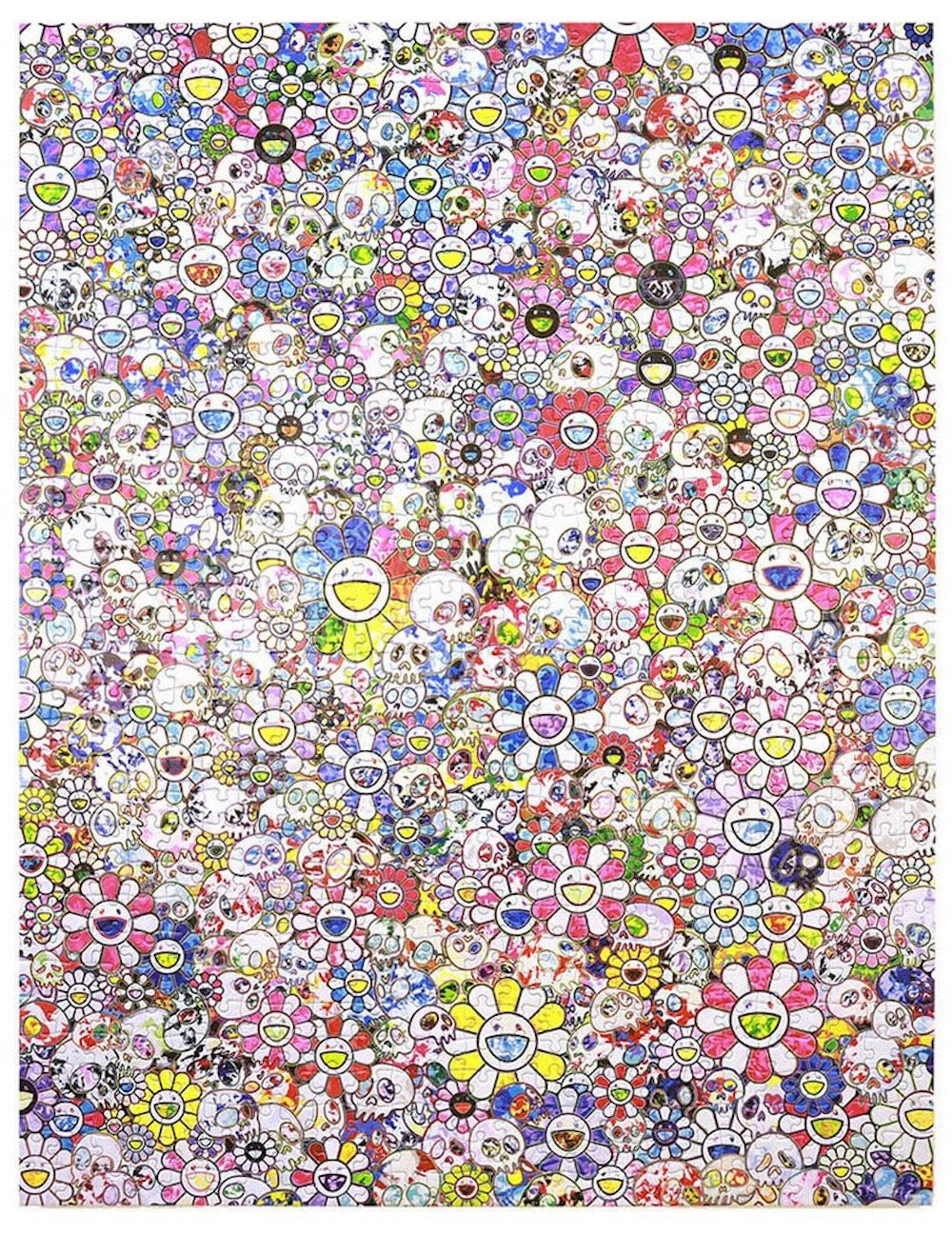 ジグソーパズル SKULLS & FLOWERS CASTLE WALL IN THE SKY Jigsaw Puzzle / SKULLS & FLOWERS CASTLE WALL IN THE SKY – Kaikai