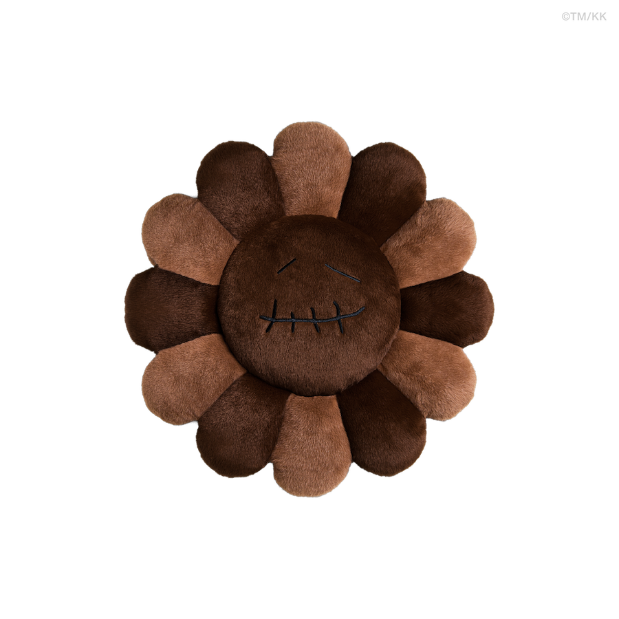CJ × TAKASHI MURAKAMI FLOWER PILLOW 60cm BROWN