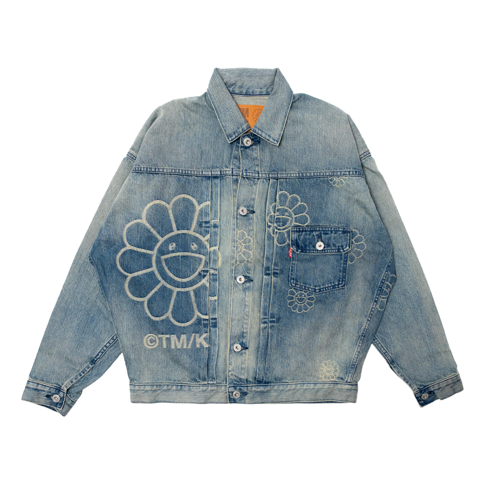 K*K様 デニムジャケット Flowers Jacquard Denim Jacket Light blue – Kaikai Kiki Official Store